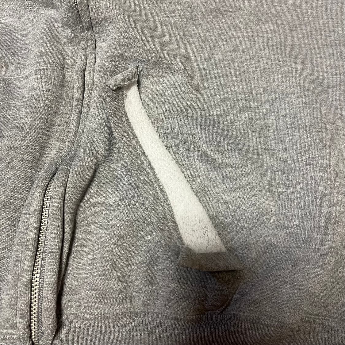 [XL] 00s 빈티지 러셀 후드집업 그레이 상품이미지4