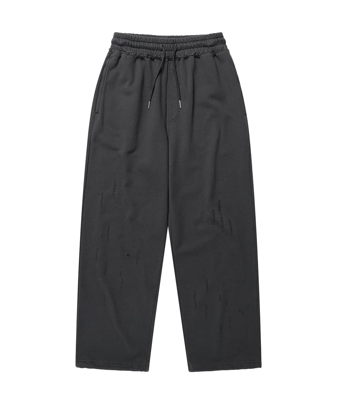 Thevinylhouse 데미지 스웻 팬츠 차콜 상품이미지2