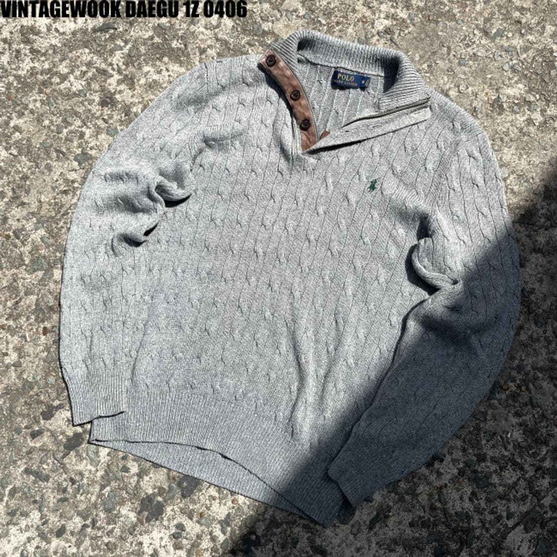 폴로 꽈배기 니트 L 상품이미지1