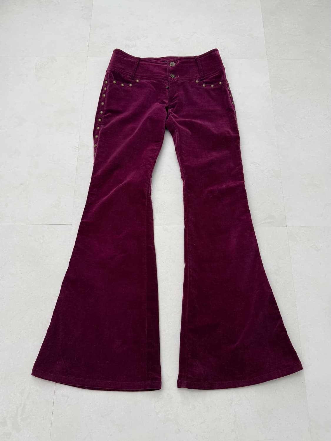 퍼플 스터드 디테일 팬츠 상품이미지2