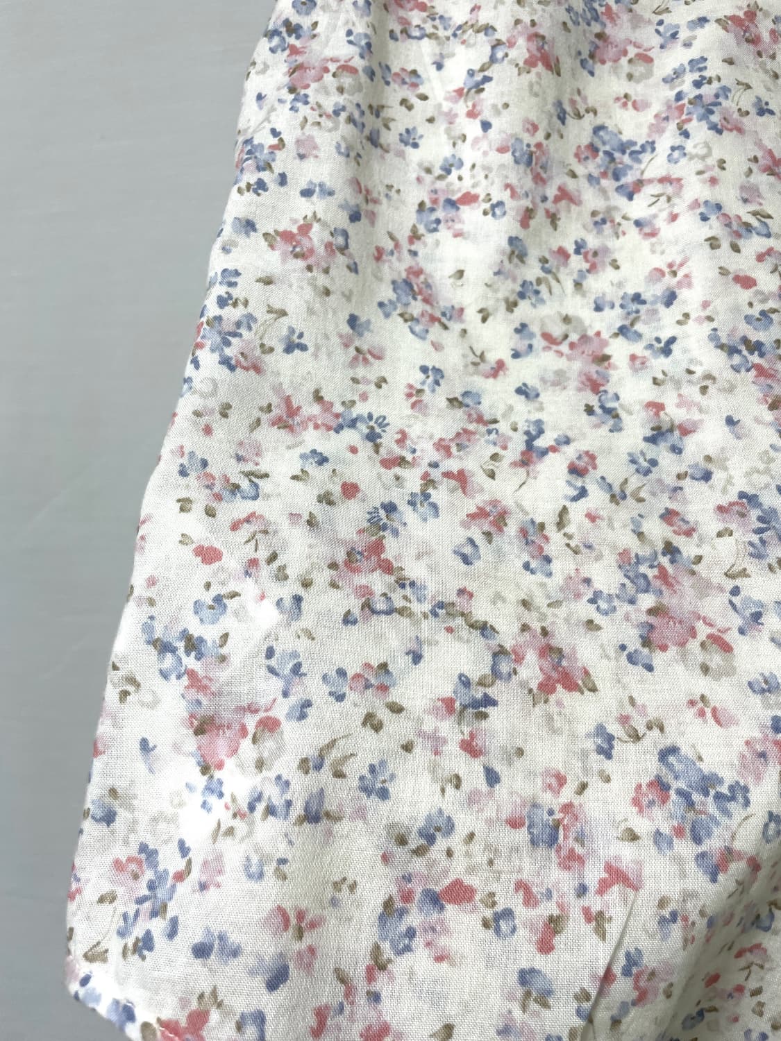 에디바우어 여성 잔꽃 수채화 엔틱 모리걸 반팔 블라우스 셔츠   상품이미지7