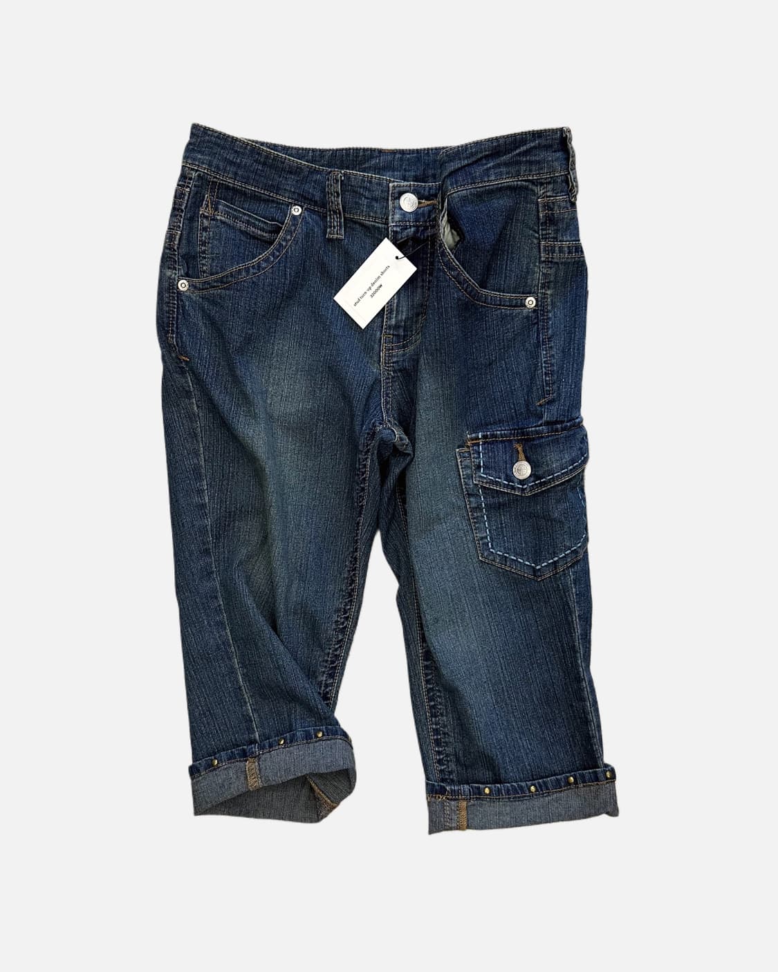 stud turn-up denim shorts 상품이미지1