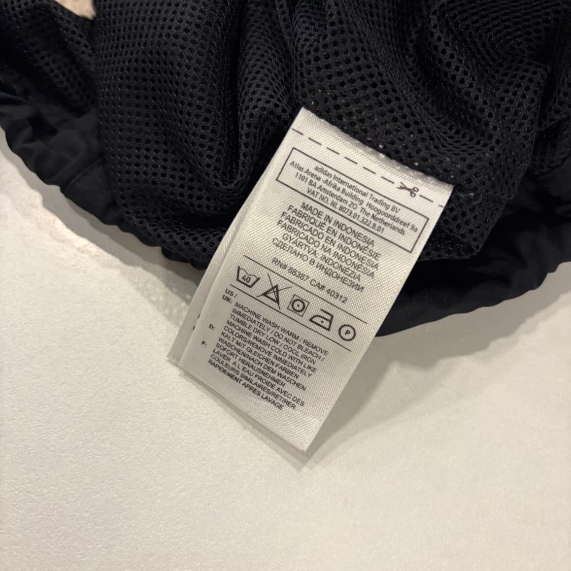 [M] 11s 아디다스 AUBURN 아노락 블랙 바람막이 자켓 D866 상품이미지8