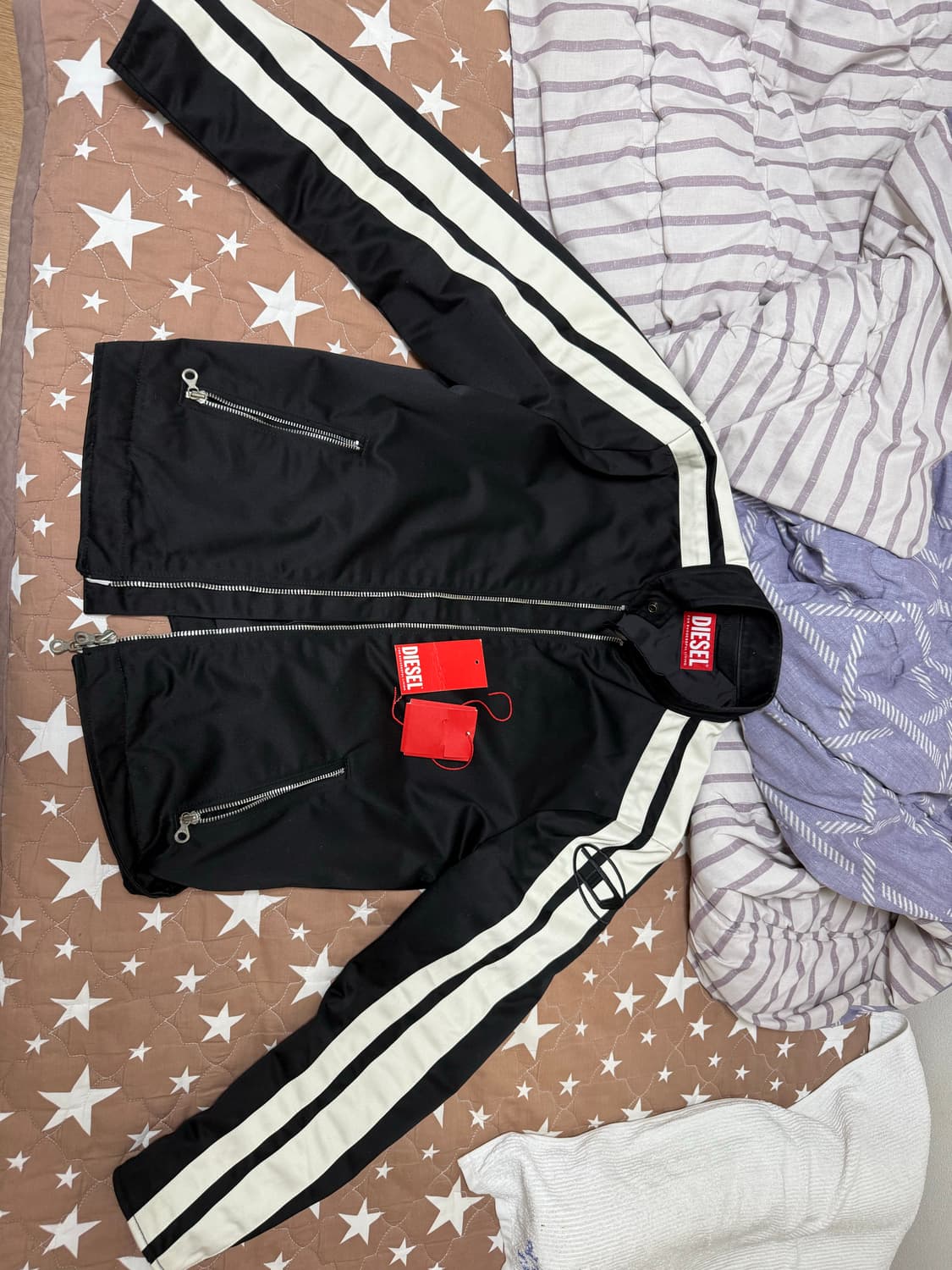 [46]디젤 J-베크 바이커 자켓 블랙 상품이미지1