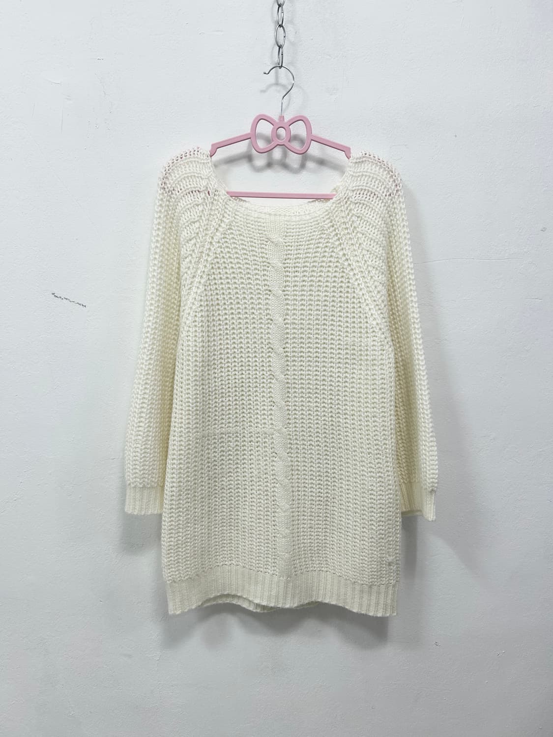 히메갸루 달천깔 리본 니트 원피스 상품이미지4