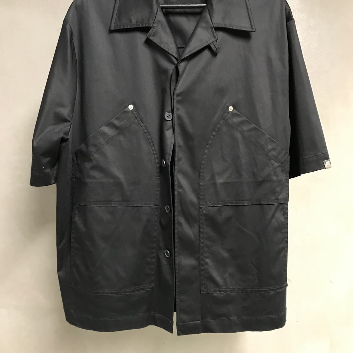 알릭스 반팔 셔츠 자켓 블랙 L 상품이미지3