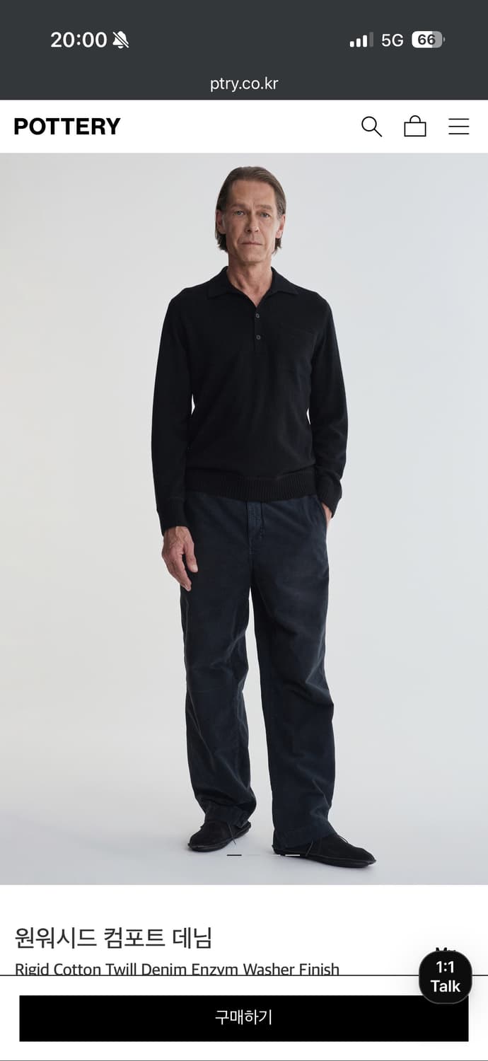 포터리 원워시드 컴포트 데님 블루블랙 2 (30) 상품이미지2