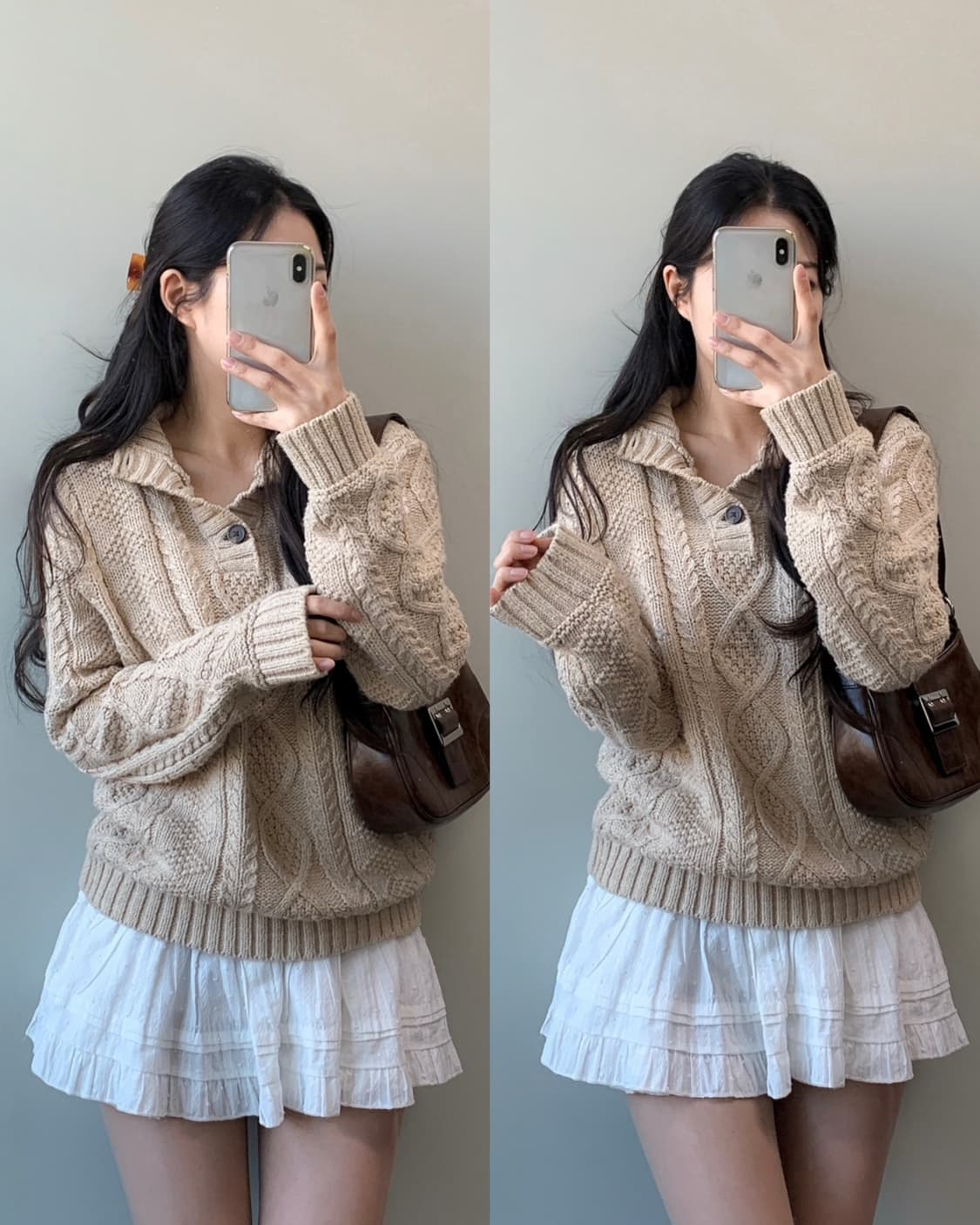 폴로 버튼업 니트 상품이미지1