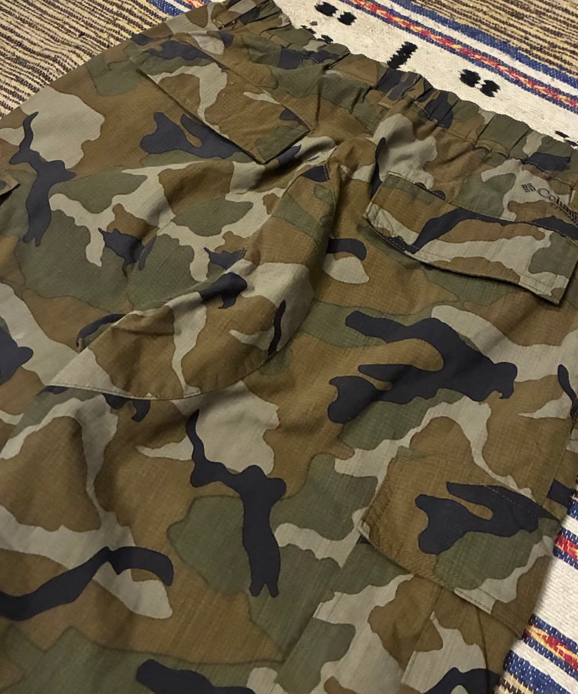 (30~34)컬럼비아 나일론 립스탑 카모 밀리터리 밴딩 카고팬츠 상품이미지8