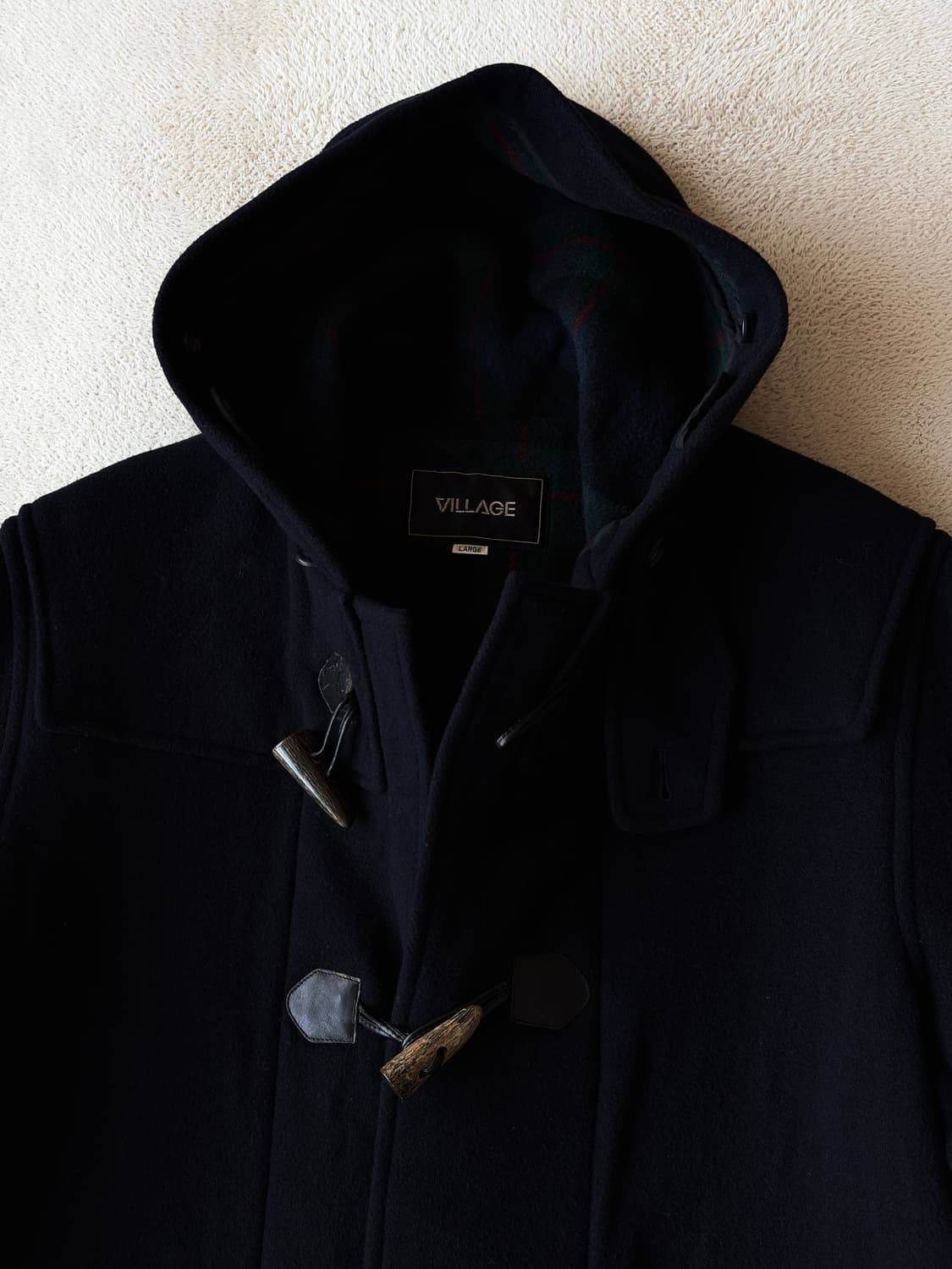 JAPAN 울·큐프라 후드 더플코트 상품이미지1