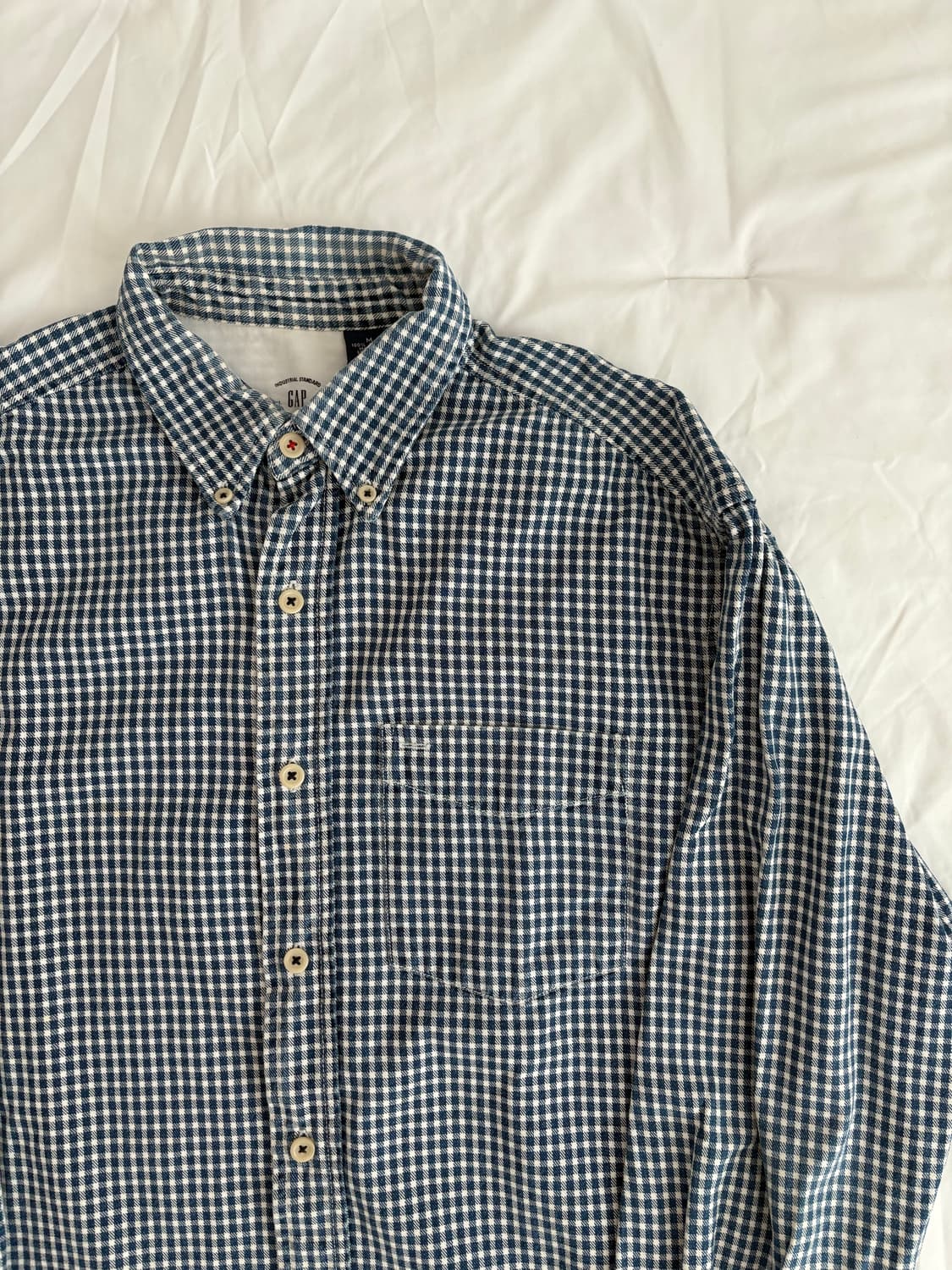 GAP checkered shirt 갭 체크 코튼 셔츠 상품이미지3