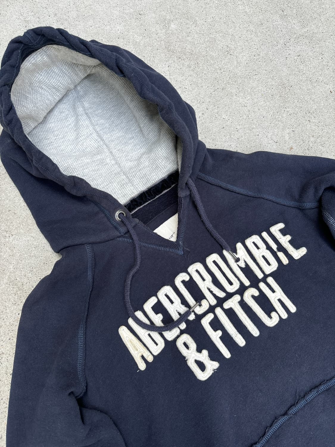 아베크롬비 빈티지 네이비 후드티 상품이미지6