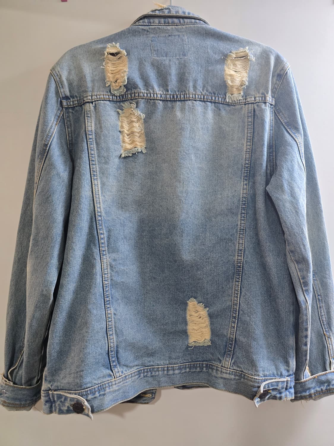DETAIL 데미지 데님 청자켓 L 상품이미지2