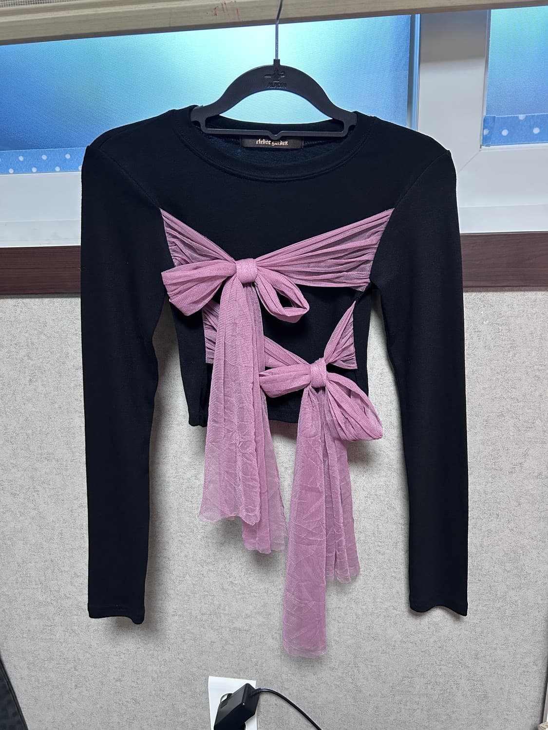 리본 샤 타이 긴팔티셔츠 상품이미지4