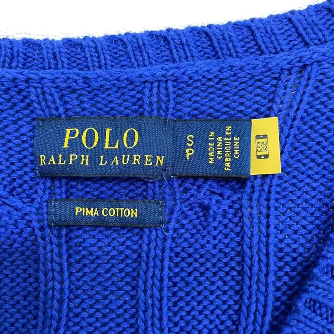 [정품] 폴로 랄프로렌 피마코튼 케이블 브이넥 니트 44~55 상품이미지7