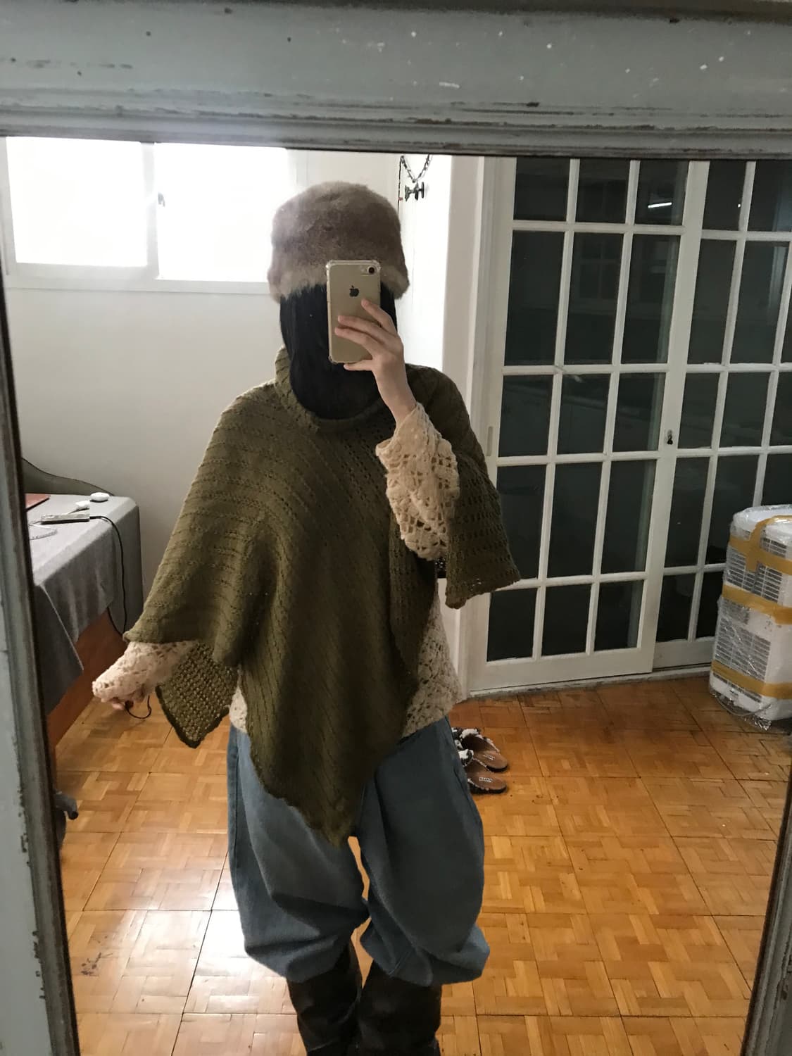vintage turtle neck cape 상품이미지3