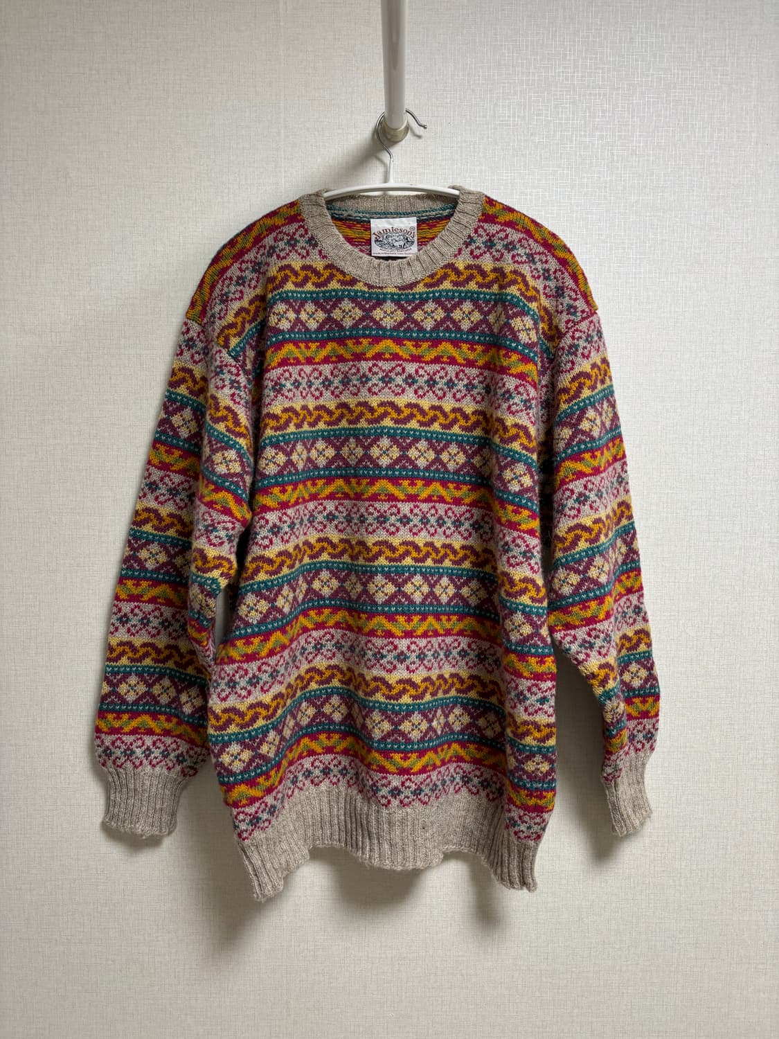 제이미슨스 JAMIESON.S 셰틀랜드 페어아일 울 스웨터 상품이미지1