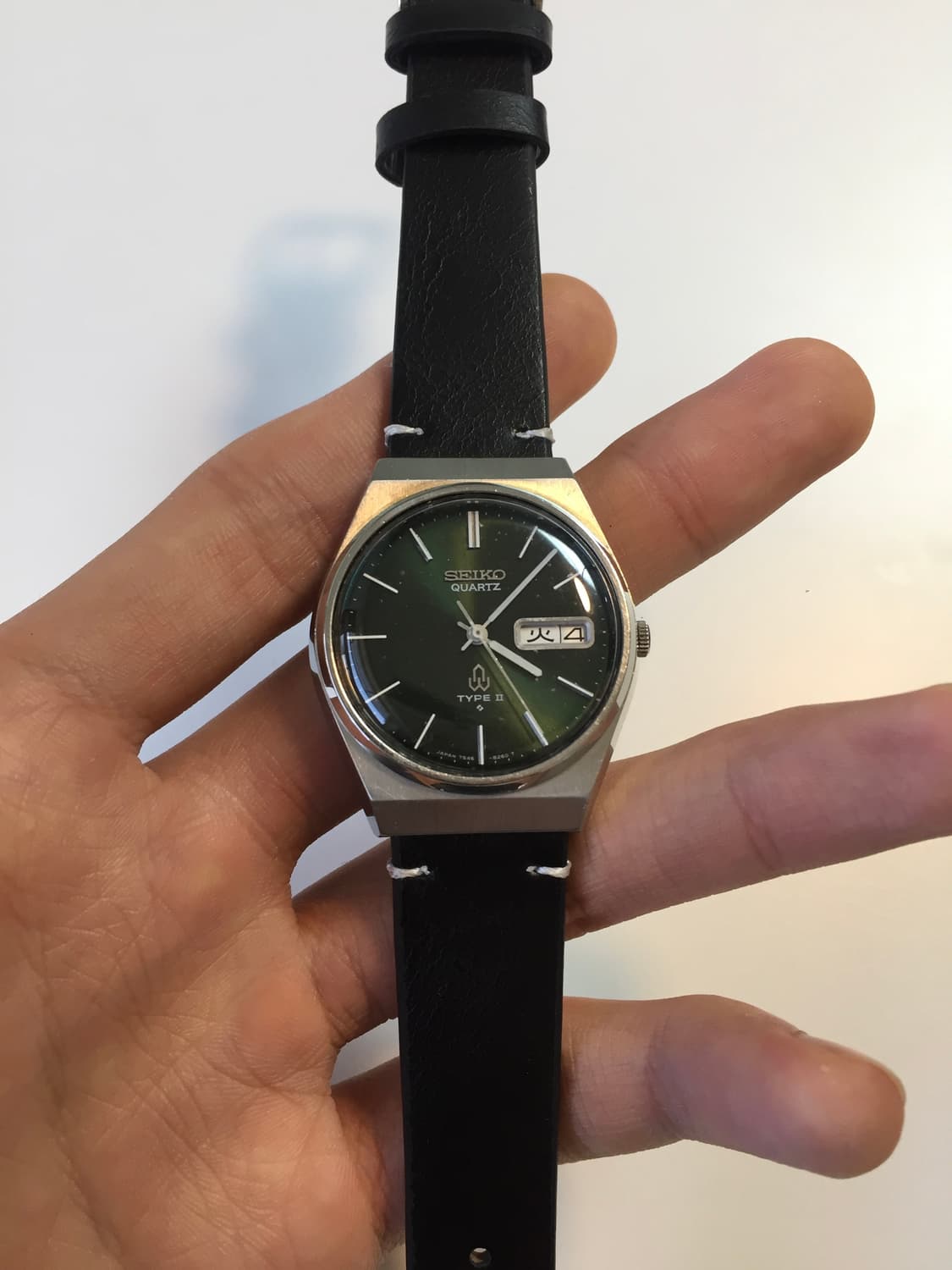 70s seiko type 2 olive dial quartz 상품이미지2