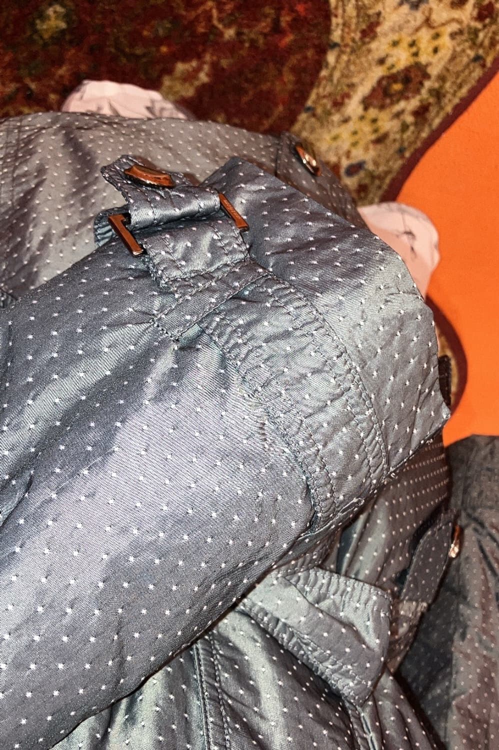 jpn 그레이 도트 패딩 상품이미지5