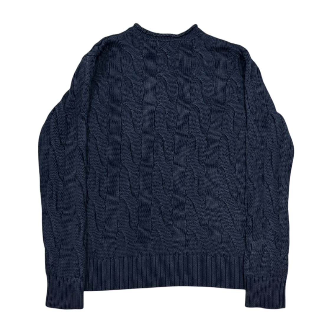 폴로 랄프로렌 여성 롤넥 네이비 케이블 니트 S 상품이미지3