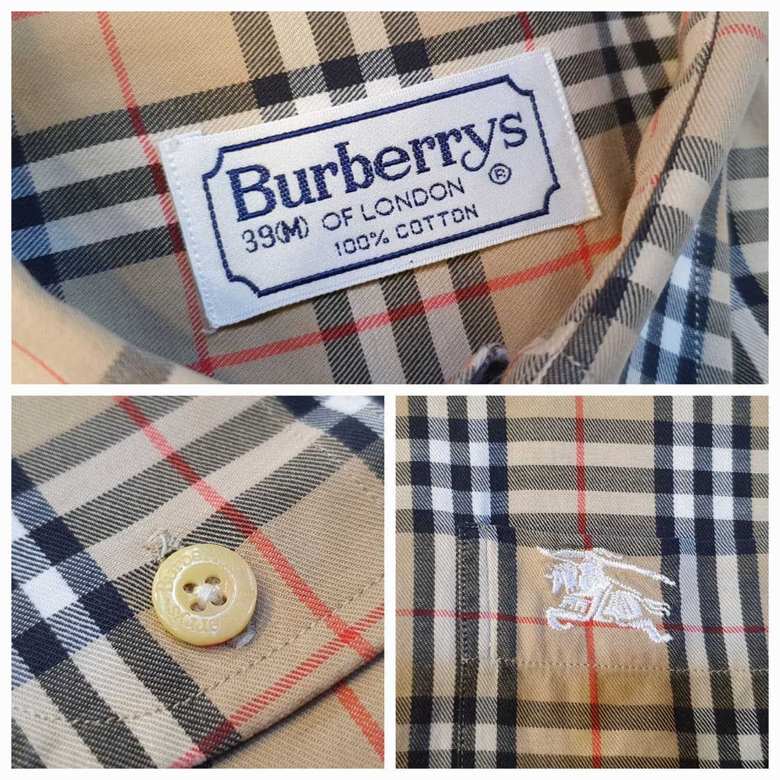 100.버버리 체크셔츠 상품이미지6