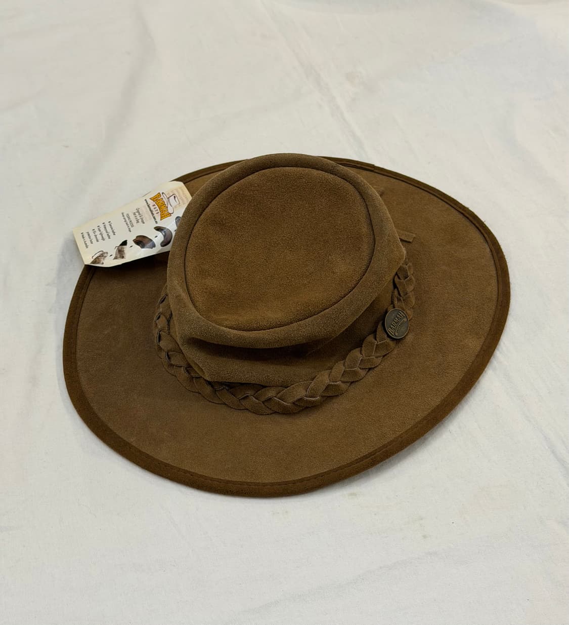 데드스탁) BARMAH 빈티지 카우보이 모자 스웨이드 페도라 상품이미지1