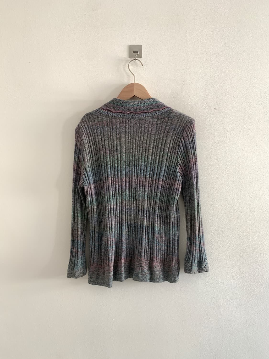 (Vintage)Rainbow frill button cardigan 상품이미지6
