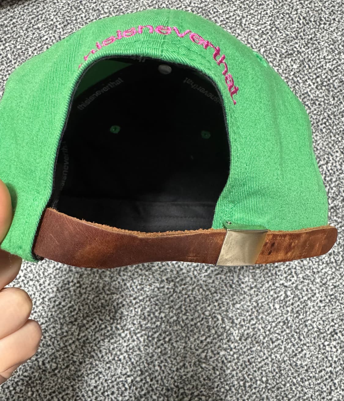 Thisisneverthat 디네뎃 자수 캡 볼캡  상품이미지4