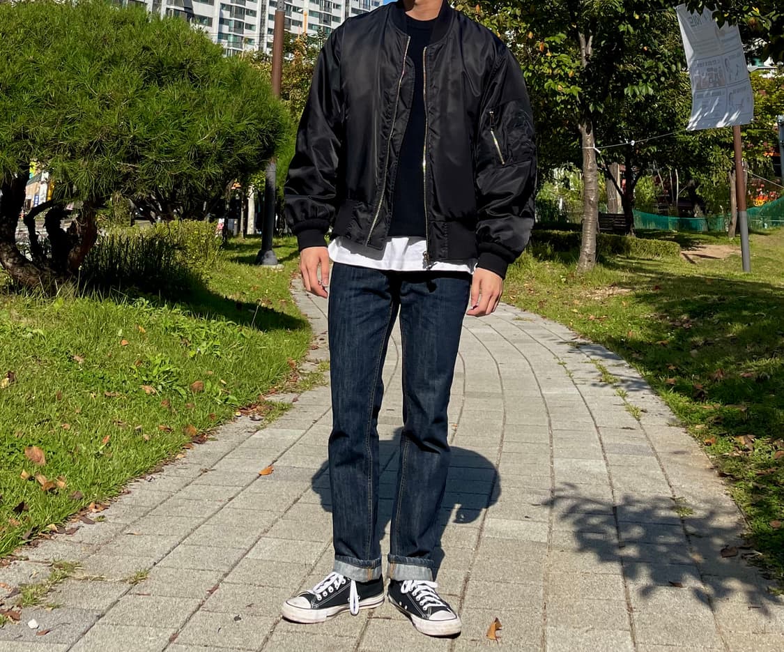 Ma-1 블랙(m) 상품이미지3