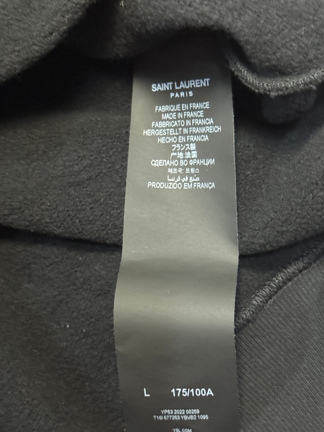 생로랑 50S 시그니쳐 후드 블랙 L 상품이미지6