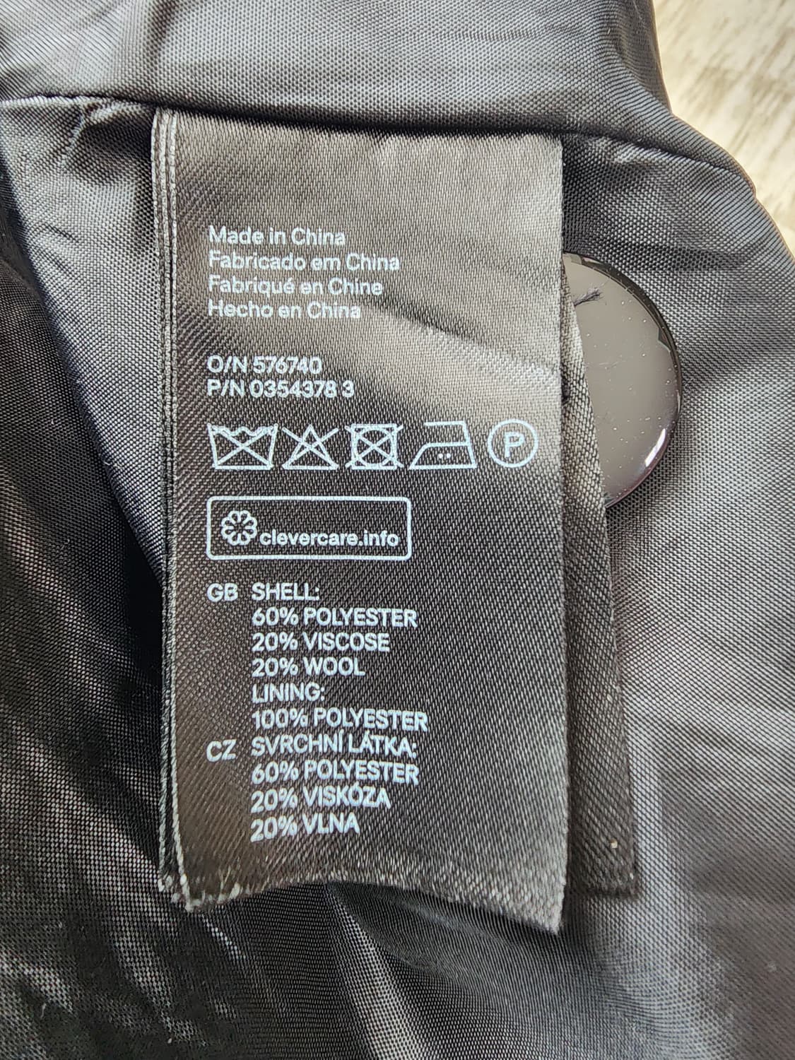 H&M 에이치엔엠 울혼방 헤링본 롱코트 팜. M(100~103)사이즈 상품이미지7