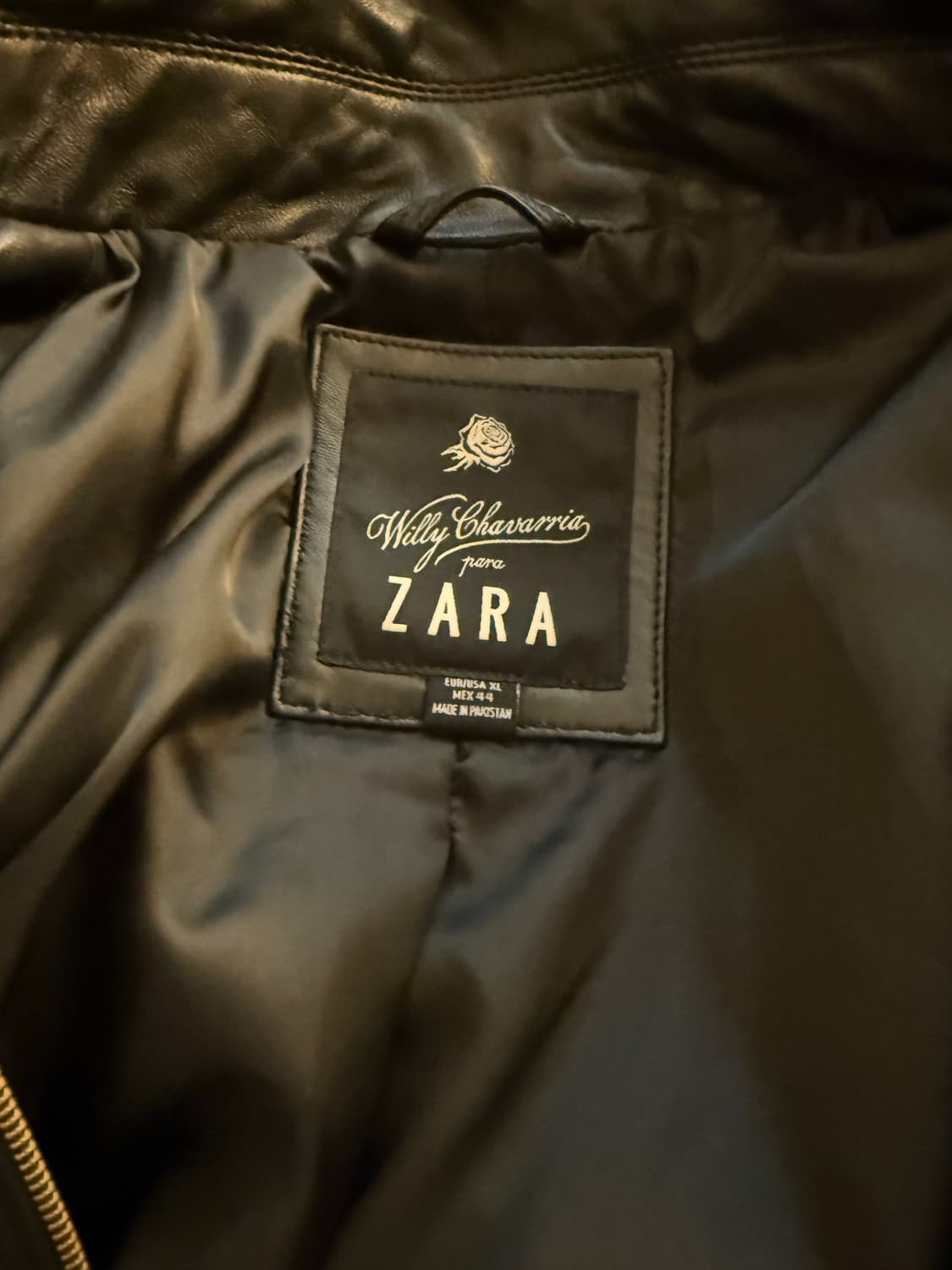 자라 윌리차바리아 나파 레더 자켓 XL 상품이미지2