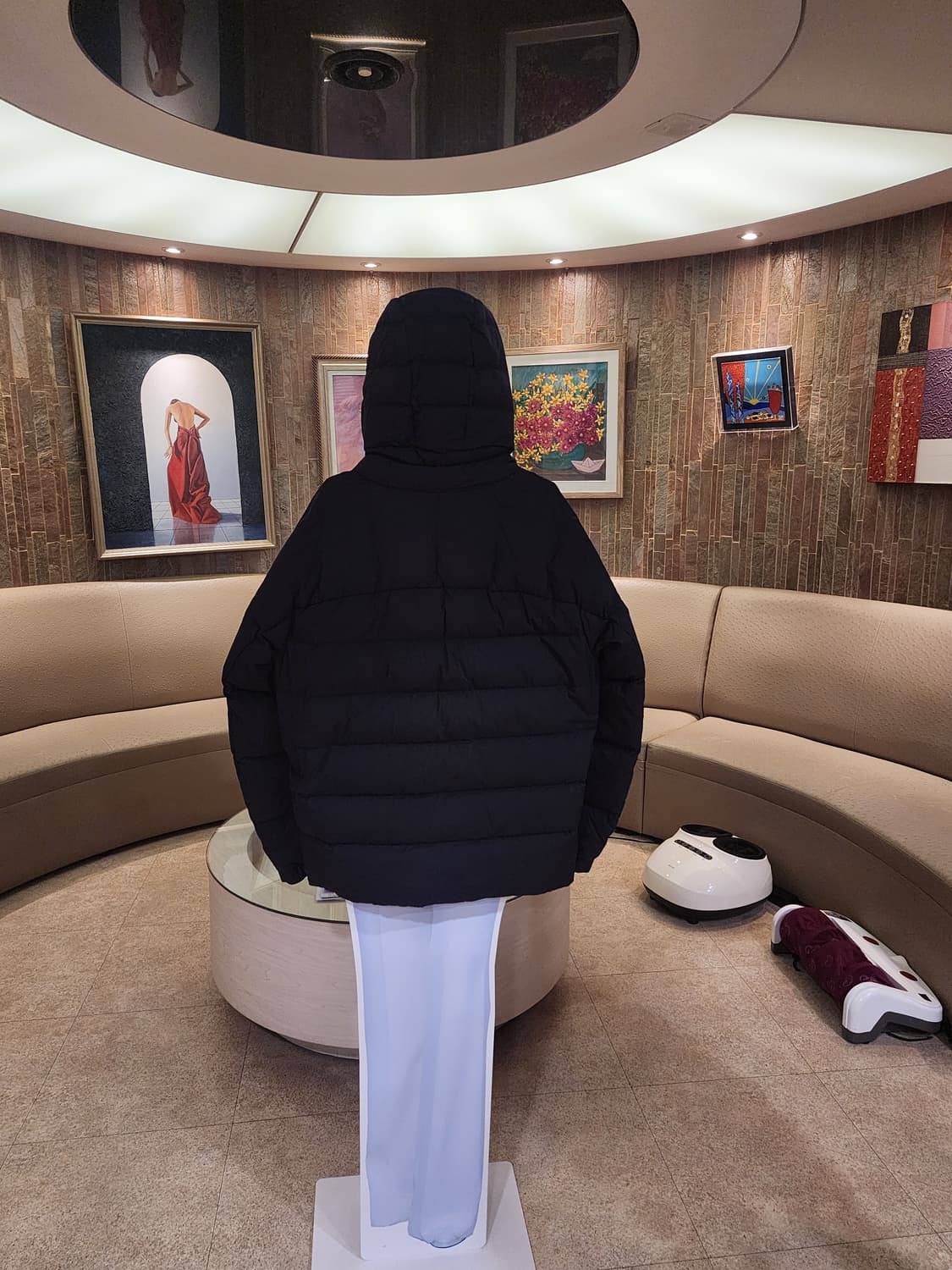 질스튜어트뉴욕옴므 구스다운 후드경량패딩 상품이미지3