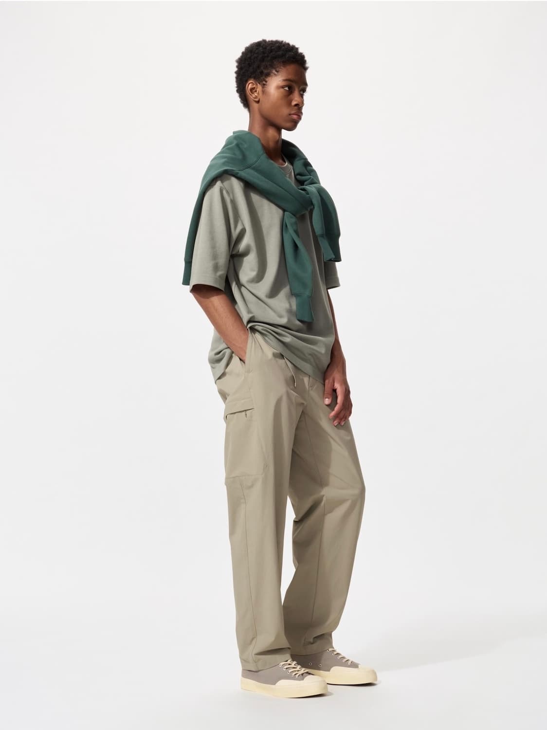 새상품 유니클로 기어 팬츠S 베이지 상품이미지1