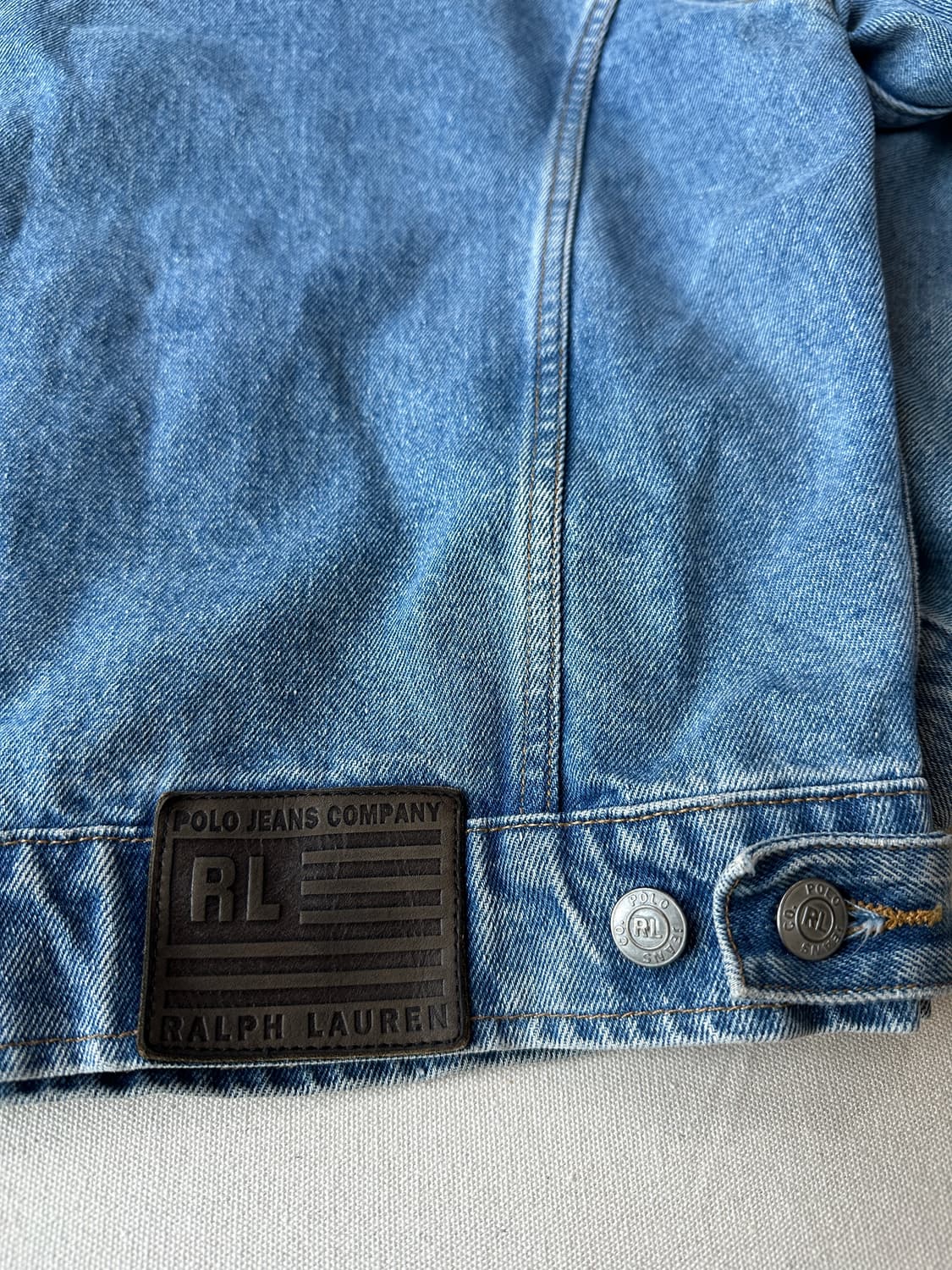 폴로 진스 랄프로렌 성조기 크롭 데님자켓 L 상품이미지8