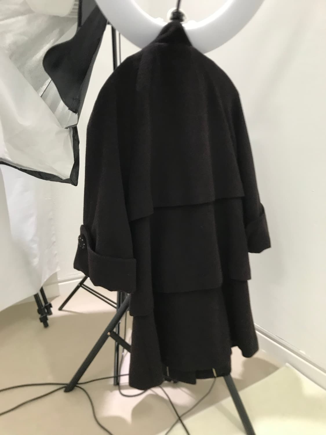 Layered cancan babydoll wool coat 상품이미지10