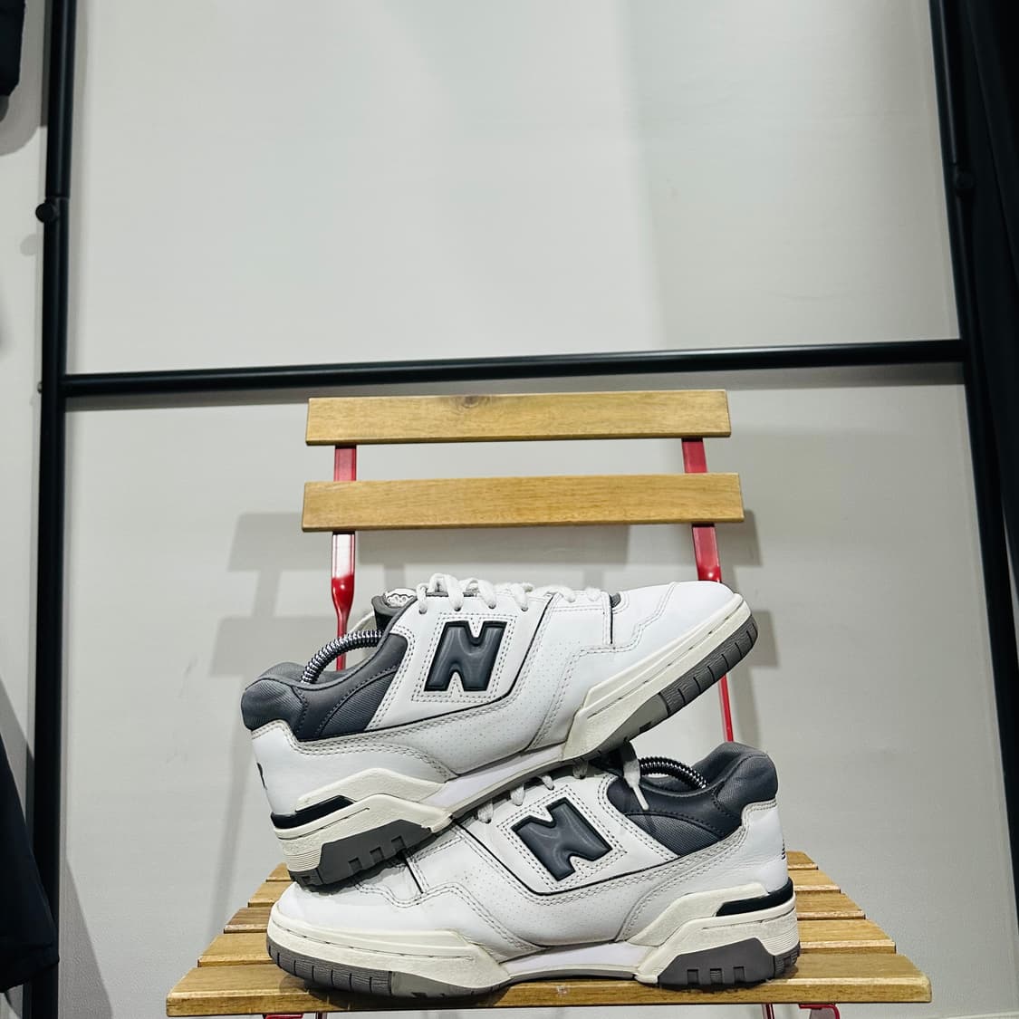 260) 뉴발란스 운동화 남성 남자 신발 550 레더 화이트 상품이미지7