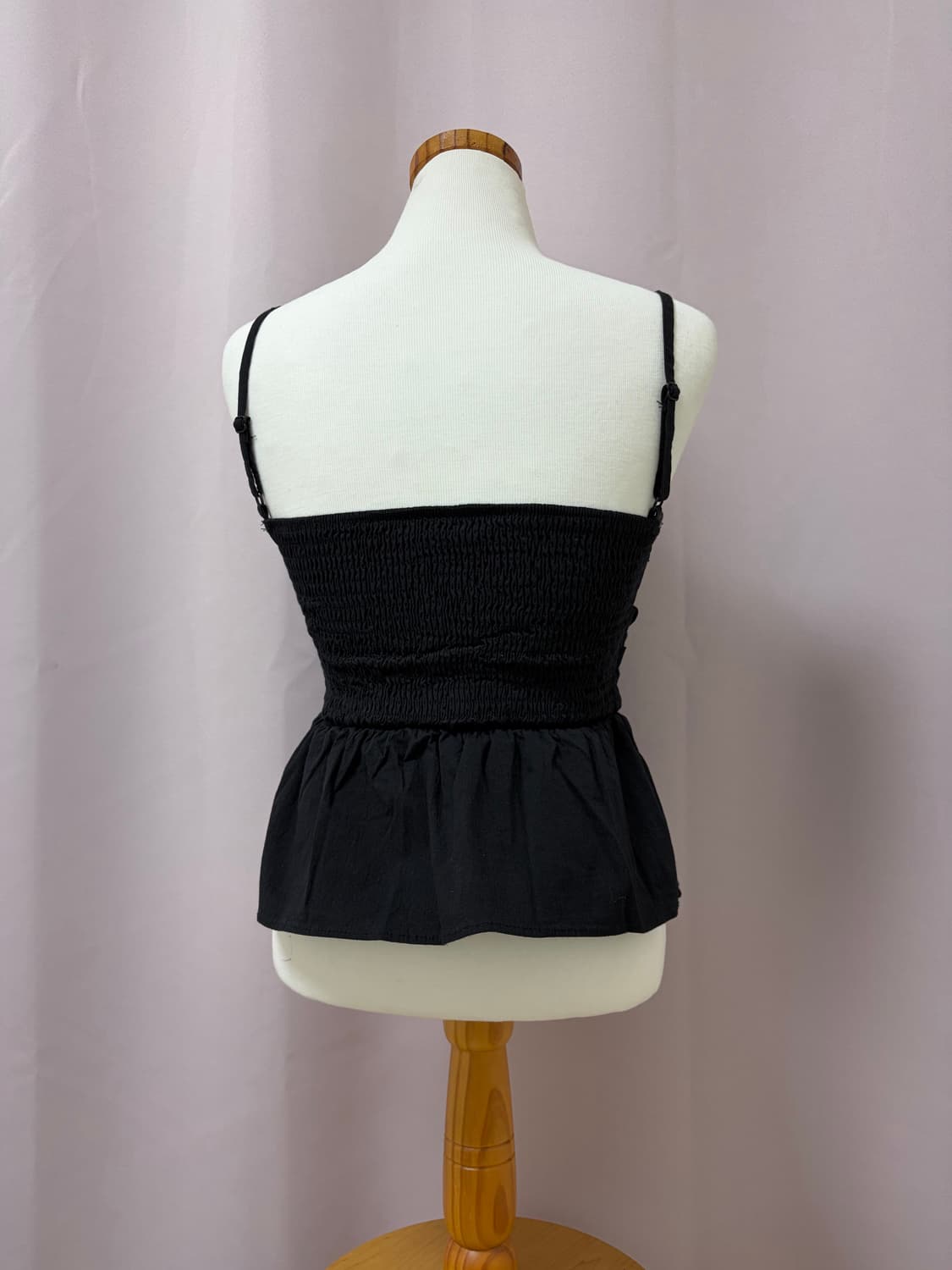 블랙 페미닌러블리 나시 상품이미지3