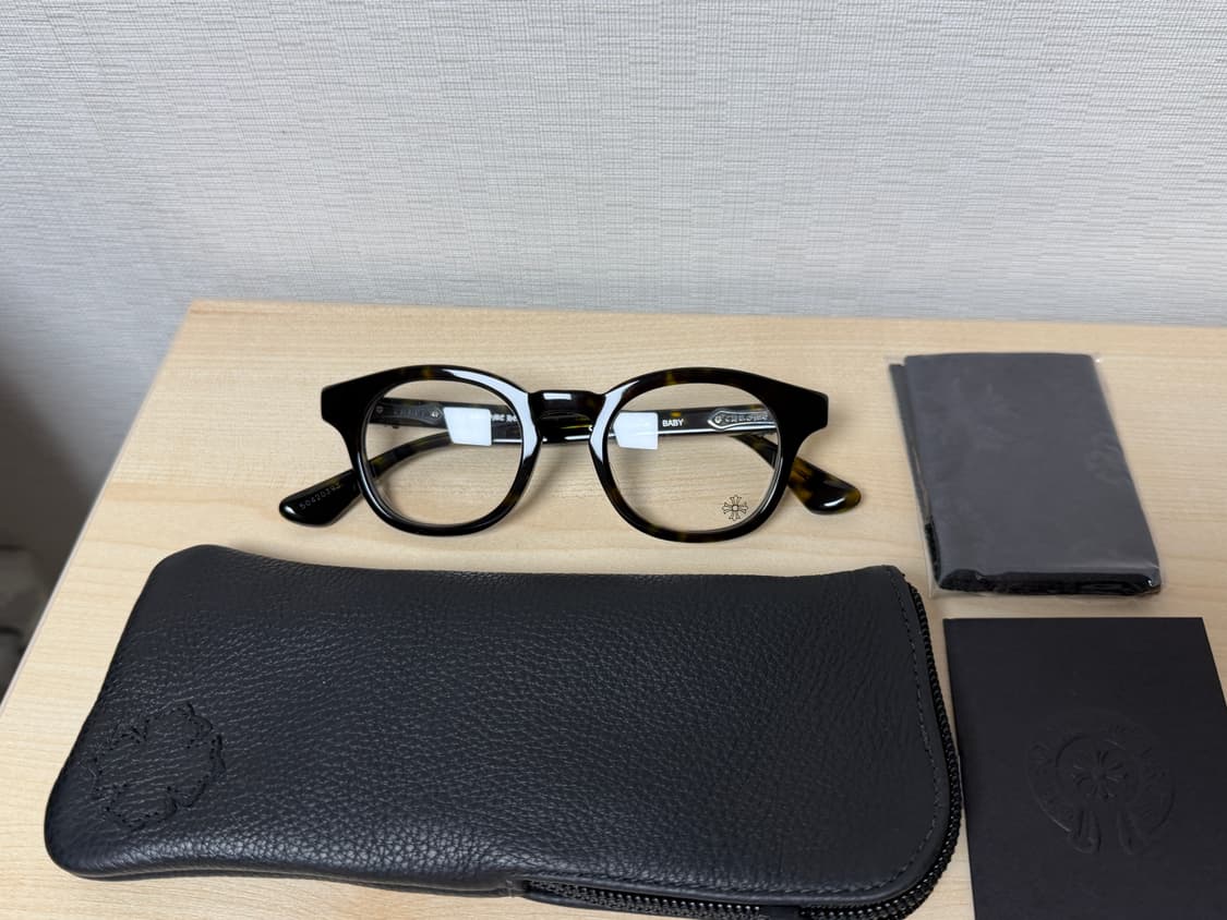 크롬하츠 baby 뿔테 안경 45 사이즈 새상품 nos (레어 단종) 상품이미지2