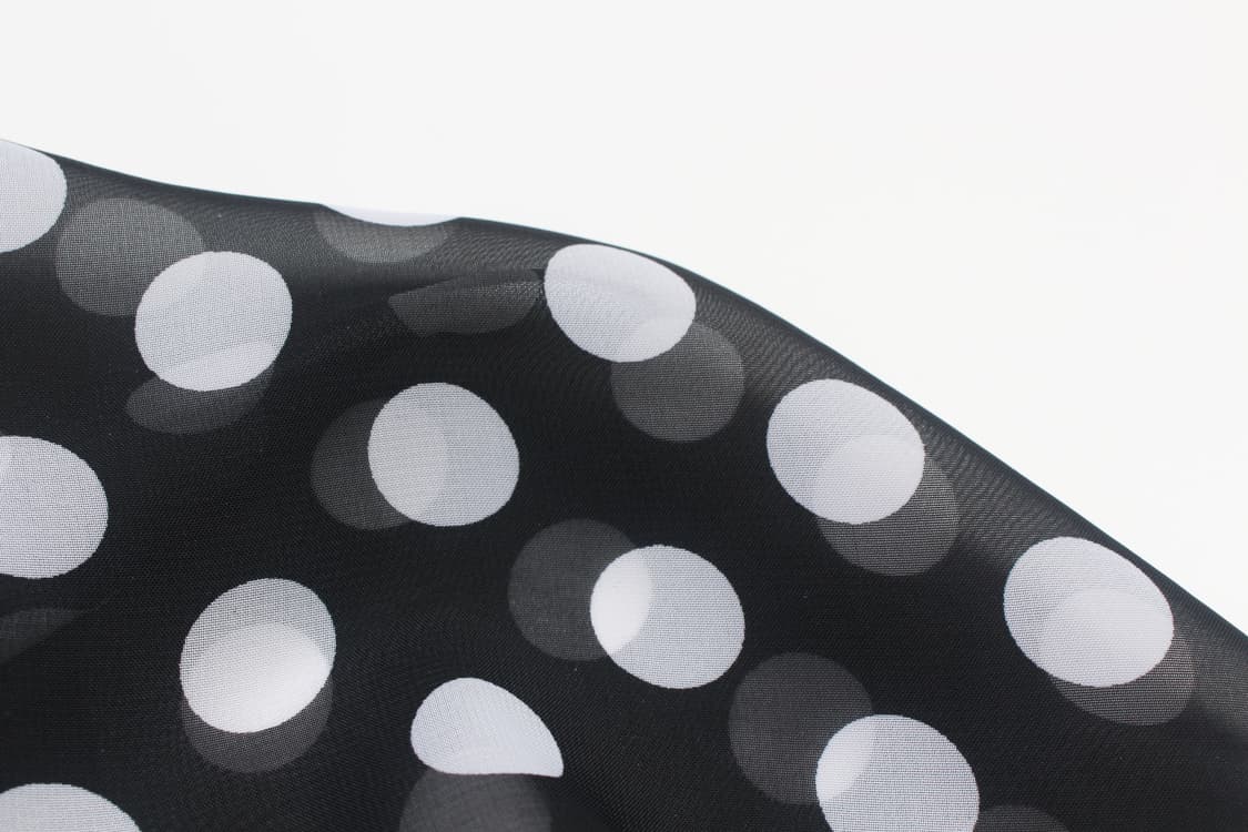 FIRST REVUE Dot Chiffon Tunic Dress 상품이미지8