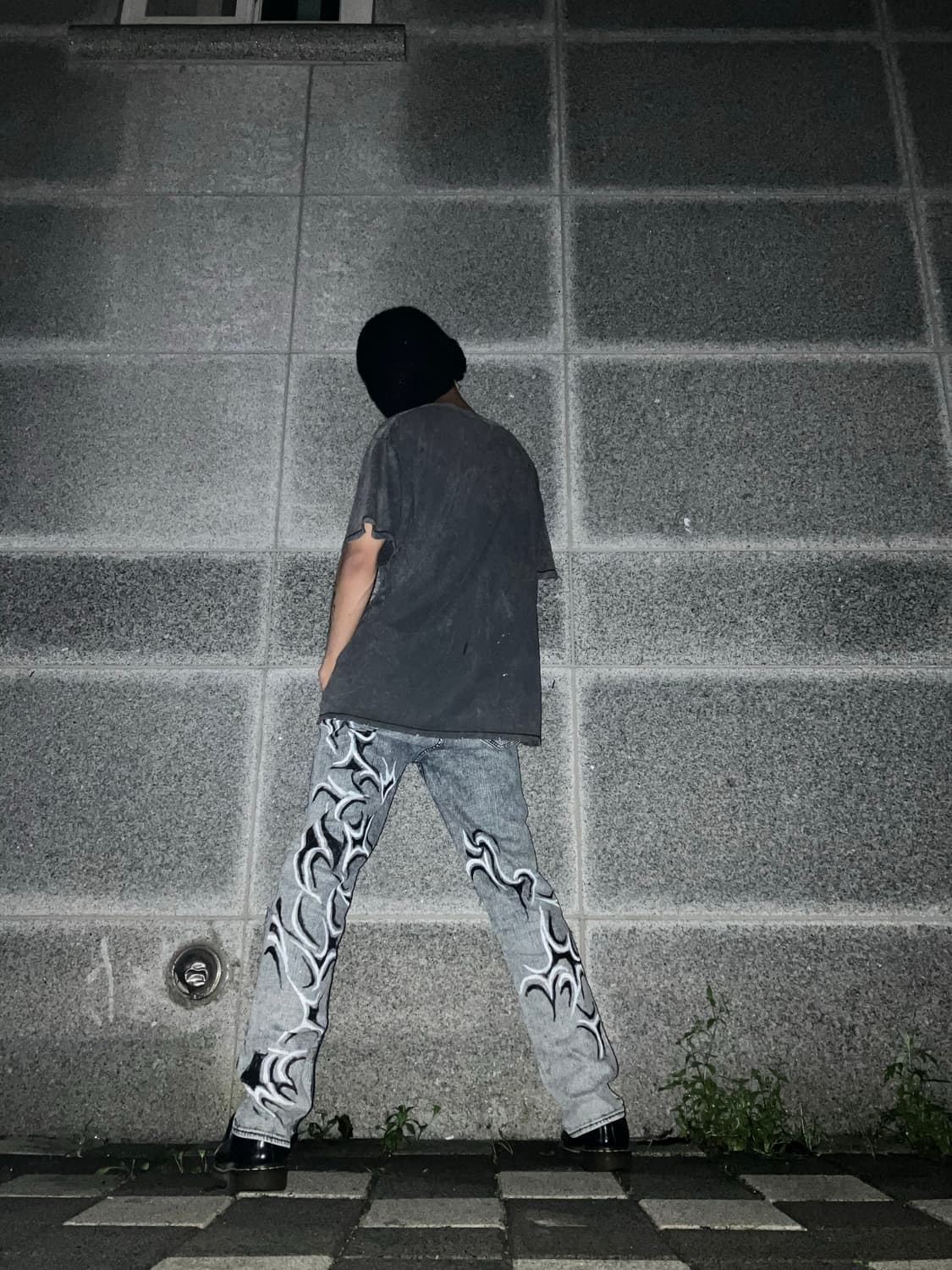 그런지 데미지 나이프 커스텀 바지 상품이미지3