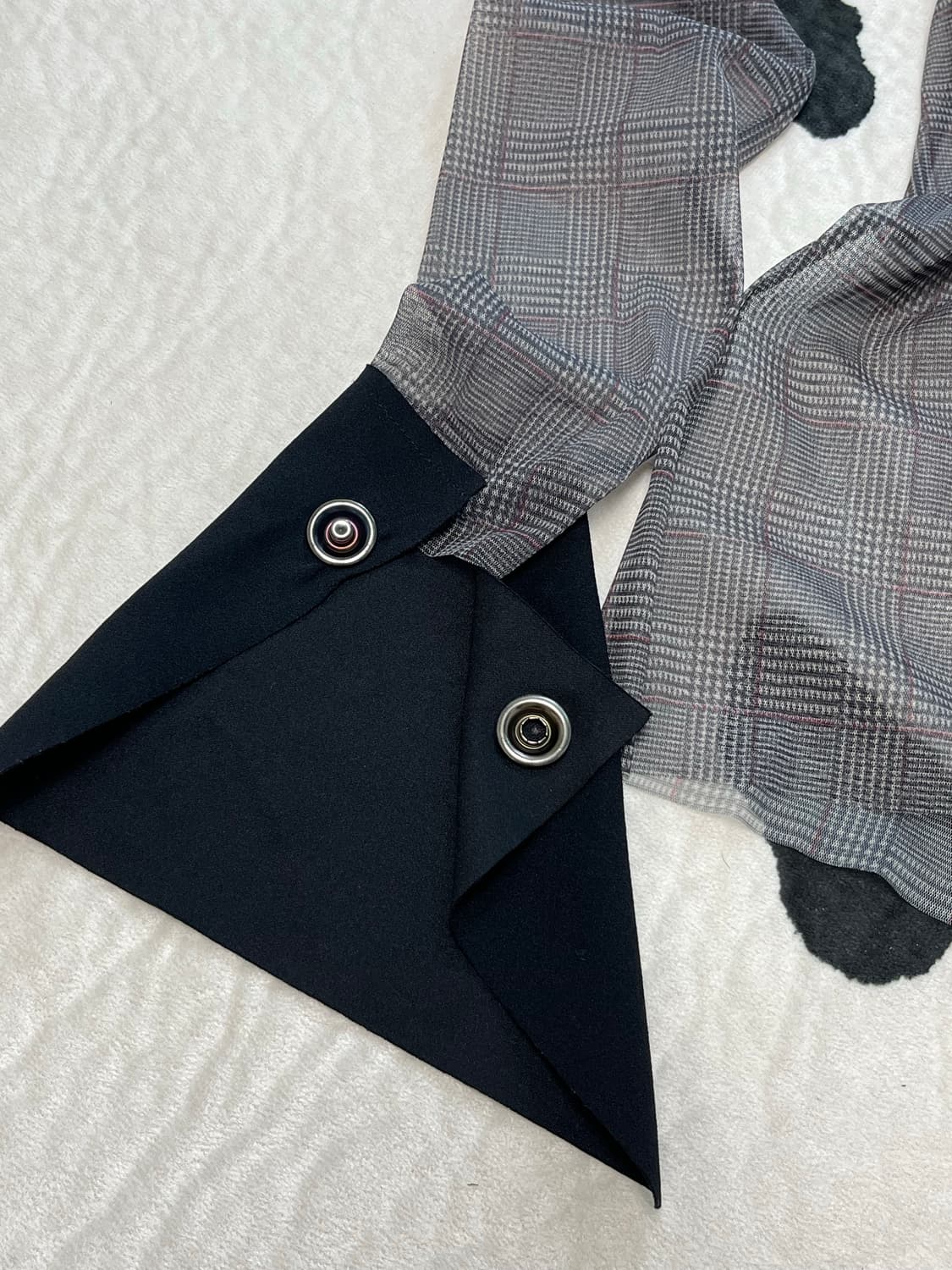 zara see-through check blouse 상품이미지2
