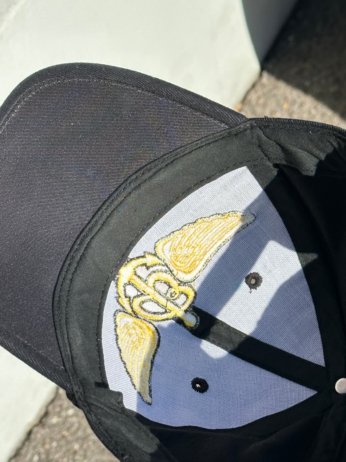 [F] 브라이틀링 로고 블랙 볼캡 모자 상품이미지5