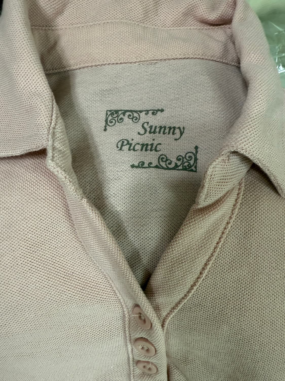 JPN vintage 핑크 미니원피스 상품이미지3