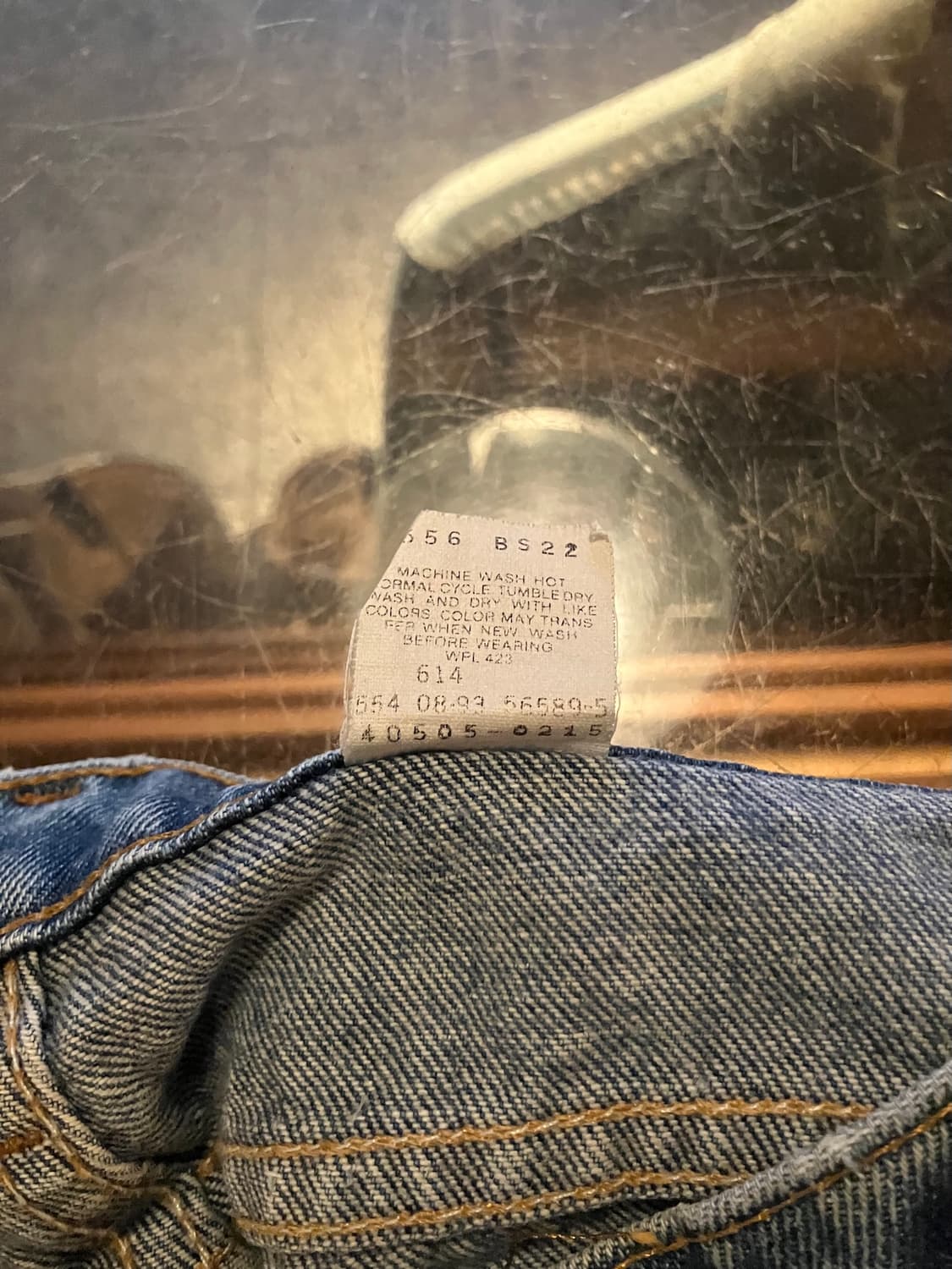 90s USA Levis 505 Orange Tab Denim Pants 상품이미지10