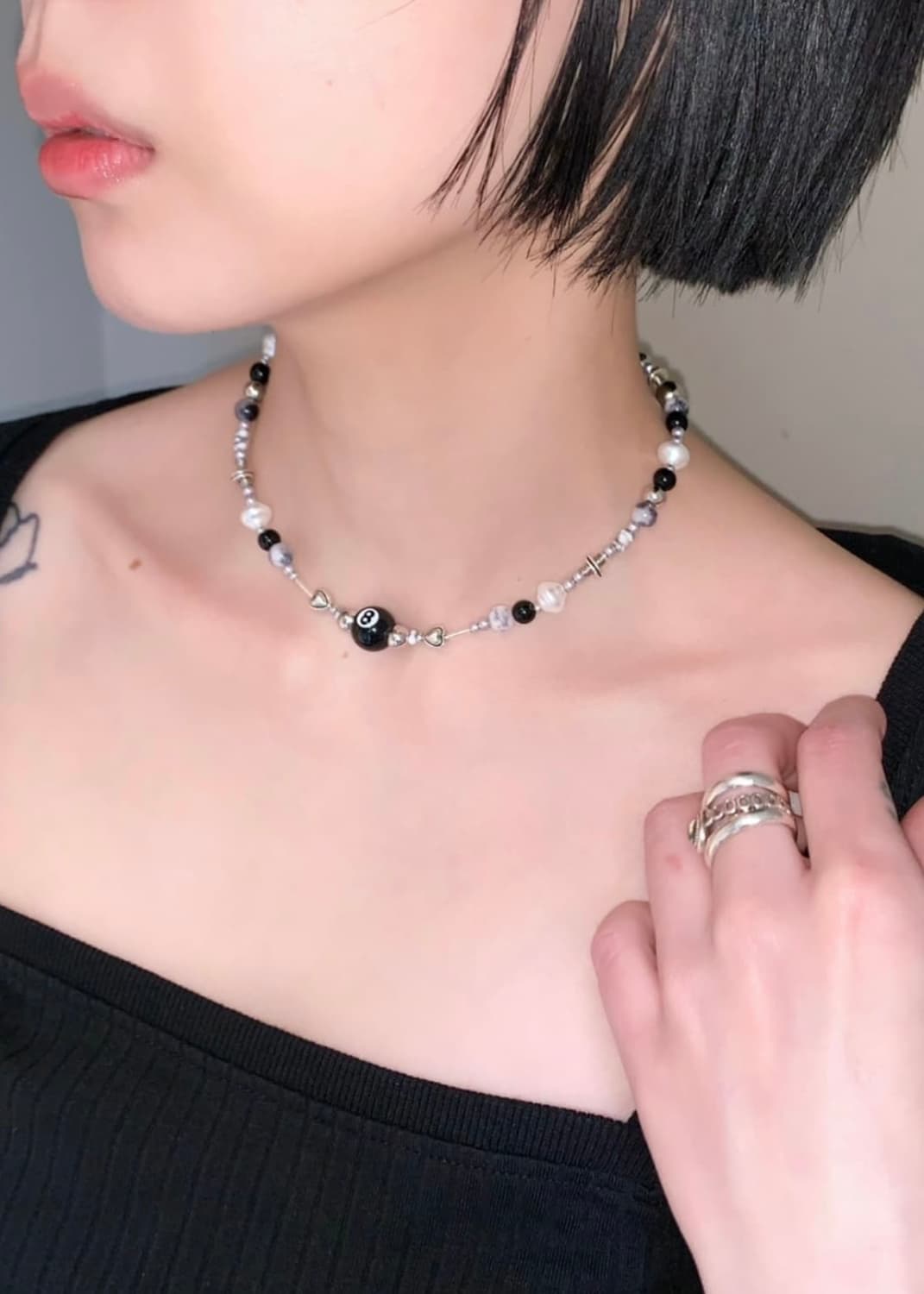 8 BALL BEAD NECKLACE 8볼 비즈목걸이 상품이미지3