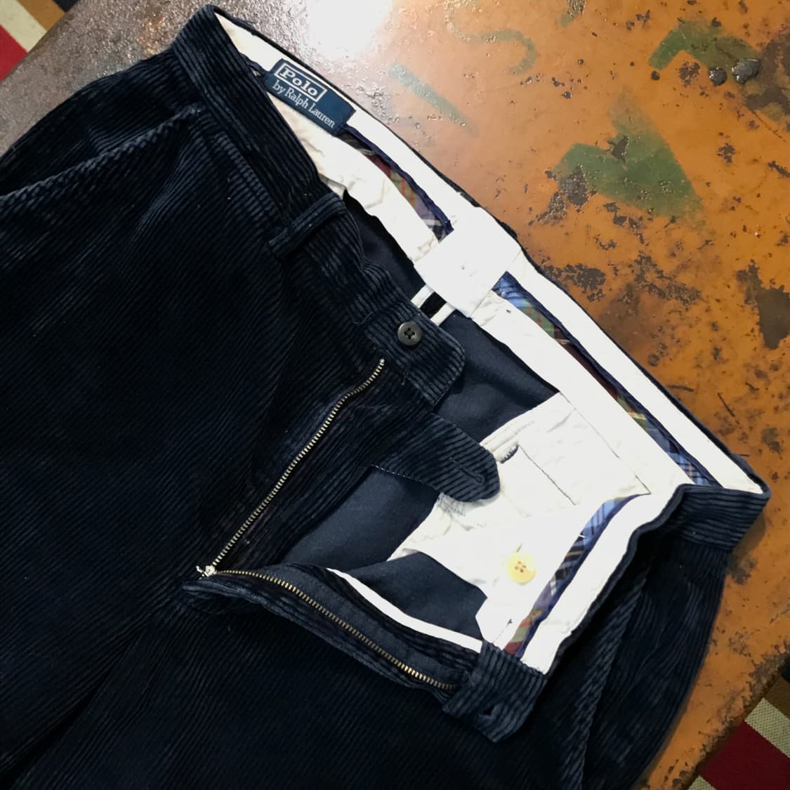 폴로랄프로렌 네이비 코듀로이 팬츠 허리 35 사이즈  상품이미지5
