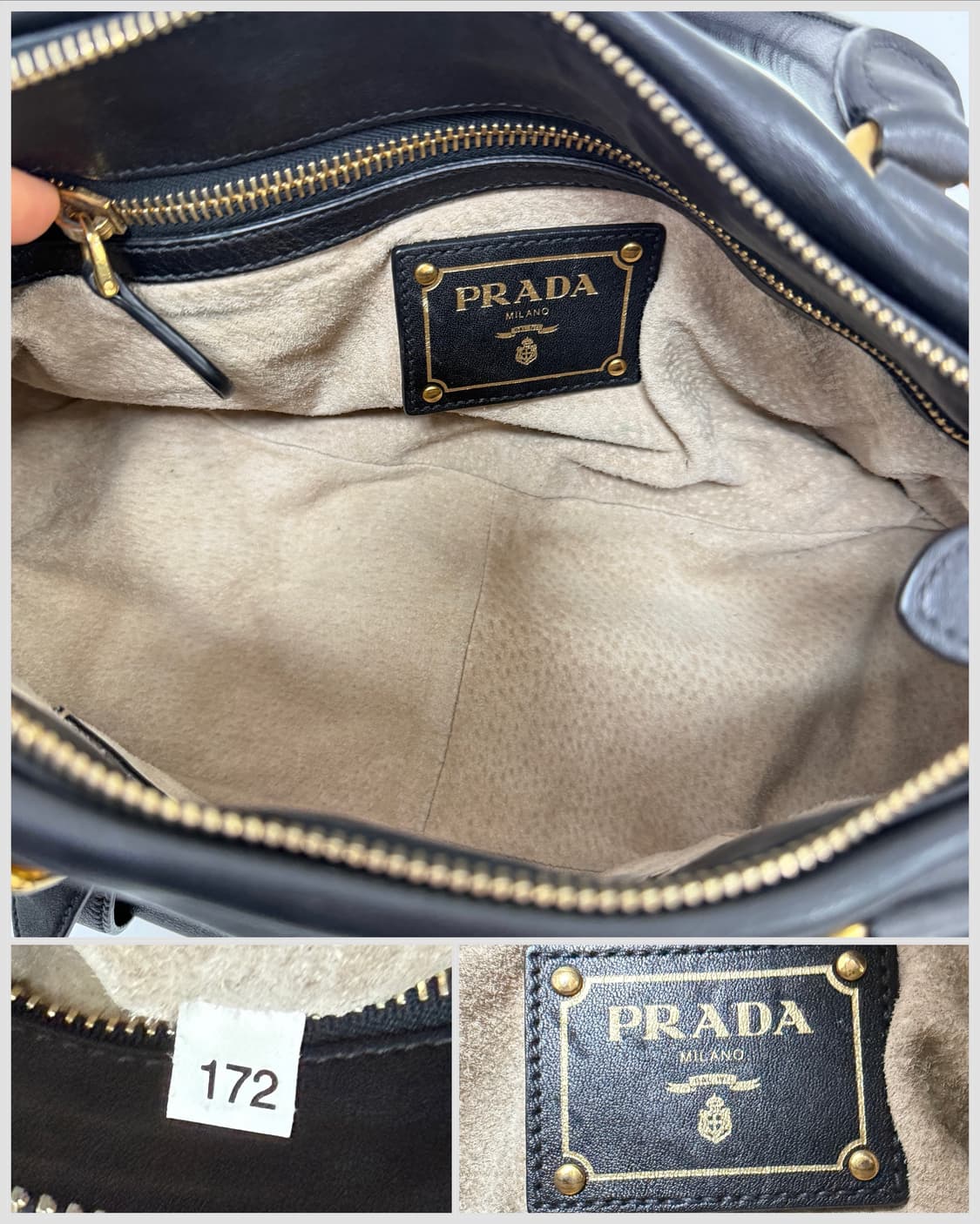 프라다 소프트 카프 골드 버클 2WAY 백 상품이미지7
