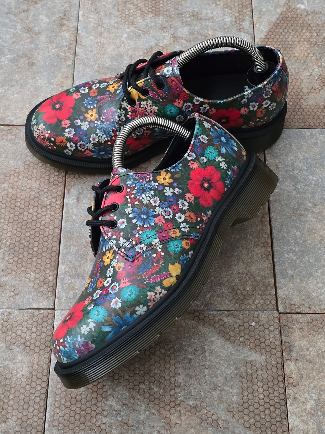 (230)닥터마틴 1461 플라워 3홀 구두 상품이미지3