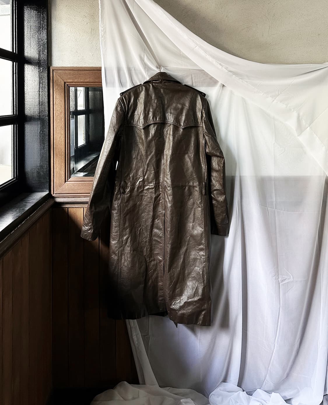 JPV brown leather over coat 상품이미지6